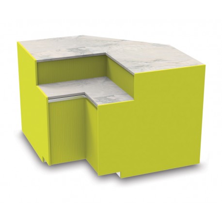 Meuble caisse en angle intérieur avec pose-sacs - YSIP90 - Long. 1100 mm Meuble caisse en angle intérieur avec pose-sacs - YSIP90 - Long. 1100 mm