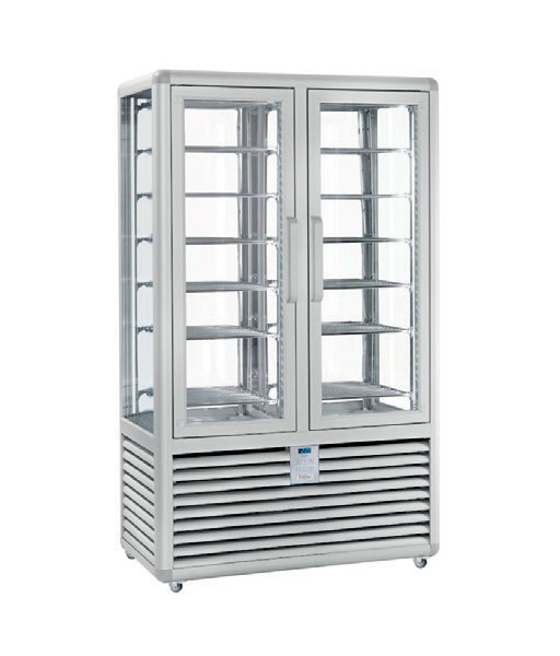 Vitrine réfrigérée positive ventilée - 4 faces vitrées - 2 portes - 848 L - HUSKY - HPS900V/2 Vitrine réfrigérée positive ventilée - 4 faces vitrées - 2 portes - 848 L - HUSKY - HPS900V/2