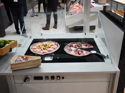 Vitrine plateau chauffant pour pizza DAISY SLIM 